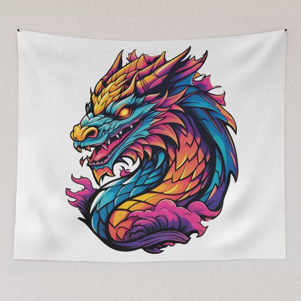 Item preview, Dragon's Play of Colors: Powerful Fantasy Art designed and sold by Ink-Kreativ.