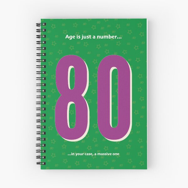 Item preview, 80th Birthday - age is just a number designed and sold by Incognito Design.