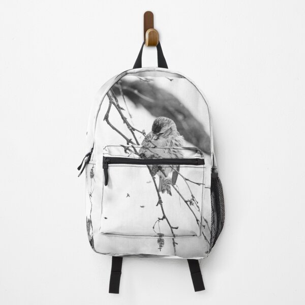 Item preview, Spreading the seeds. Mealy redpoll bw designed and sold by Jouko Lehto Photography.