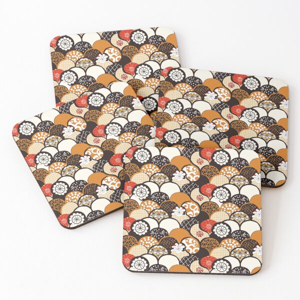 Item preview, Kimono Autumn Pattern designed and sold by DreamBackDrops.