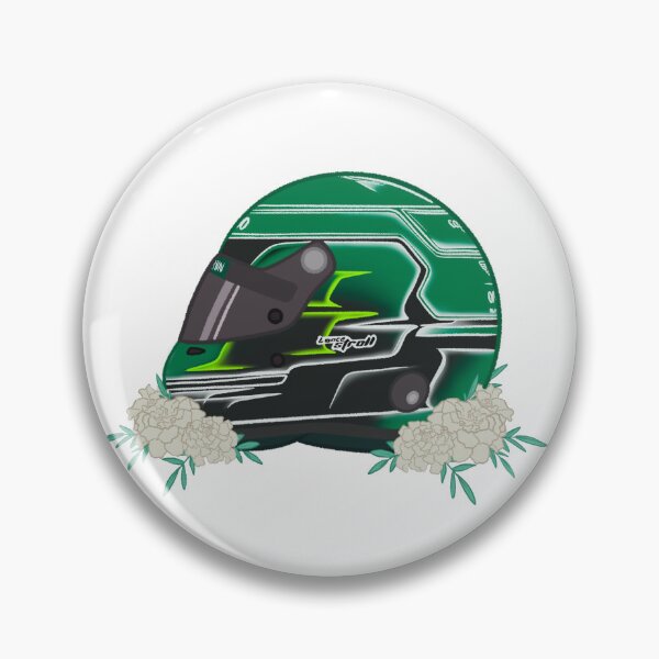 Item preview, Lance Stroll 2024 Helmet With Flowers designed and sold by OriDraws.