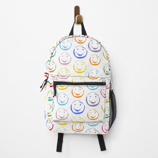 Item preview, Colorful laughing faces I Pattern Pattern I White designed and sold by joernnl.