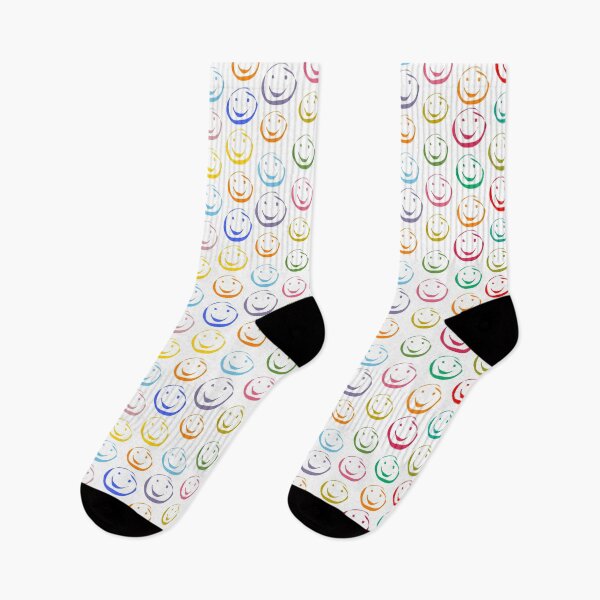 Item preview, Colorful laughing faces I Pattern Pattern I White designed and sold by joernnl.