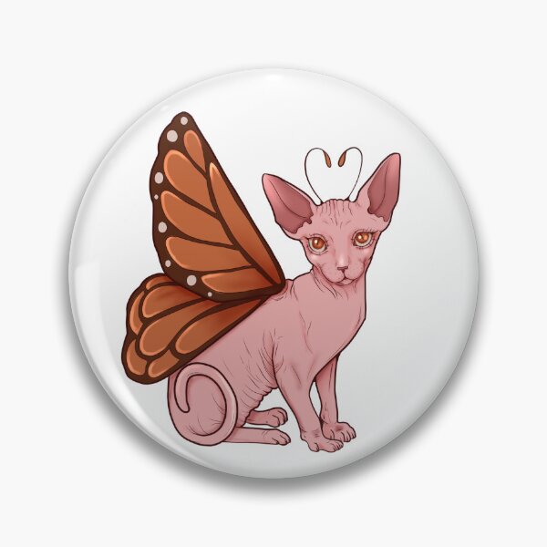 Item preview, Cute sphynx cat butterfly hybrid bug designed and sold by Miska-art.