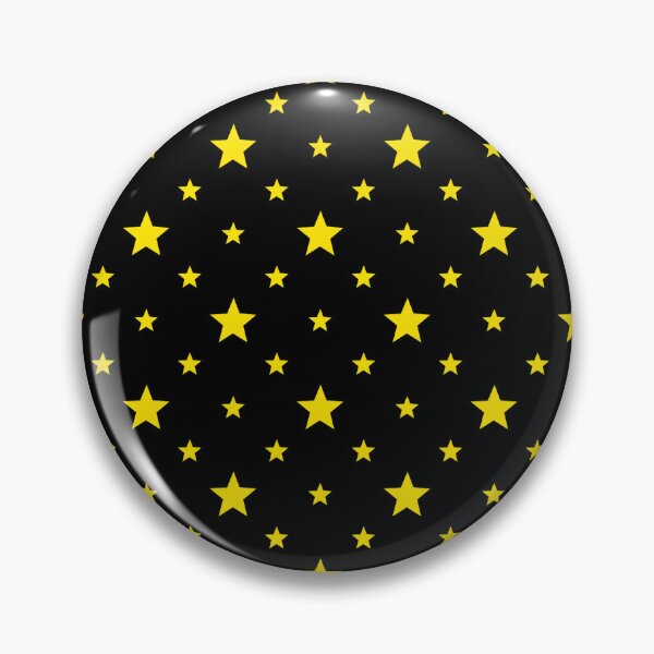 Item preview, Black Yellow Stars Nighttime Festivities Pop Art Starry Night Cosmic Wonder Pattern designed and sold by PenguinForests.