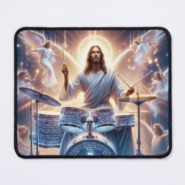 Item preview, "JESUS DRUMMER" :CHRISTIAN DRUMMER GIFT designed and sold by Obinne.