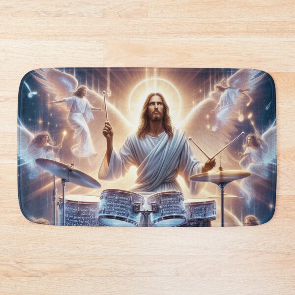 Item preview, "JESUS DRUMMER" :CHRISTIAN DRUMMER GIFT designed and sold by Obinne.