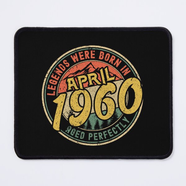 Item preview, Legends were born in APRIL 1960 - aged perfectly - awesome vintage birthday designed and sold by oudinmeissArt.