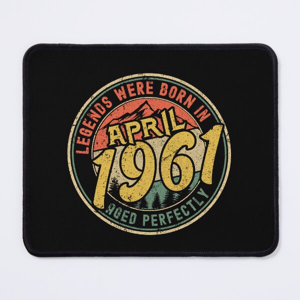 Item preview, Legends were born in APRIL 1961 - aged perfectly - awesome vintage birthday designed and sold by oudinmeissArt.