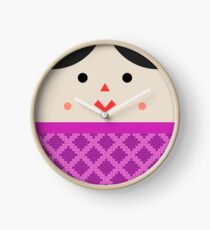 Reloj Muñeca de Trapo (Mexican Cloth Doll) Square Friends (Pink and Blue)