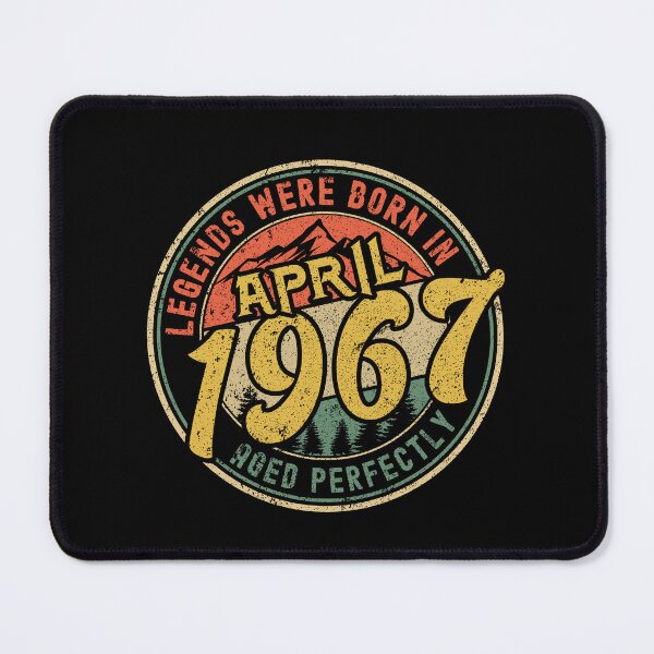 Item preview, Legends were born in APRIL 1967 - aged perfectly - awesome vintage birthday designed and sold by oudinmeissArt.