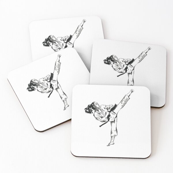 Item preview, Elegant Karate Girl's High Kick designed and sold by RhonDesign.