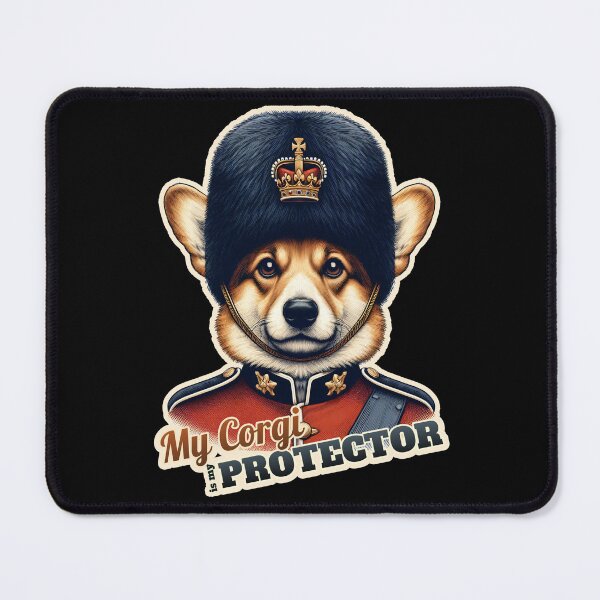 Item preview, Corgi King Queen guard designed and sold by ThisDress.