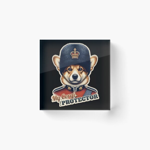 Item preview, Corgi King Queen guard designed and sold by ThisDress.