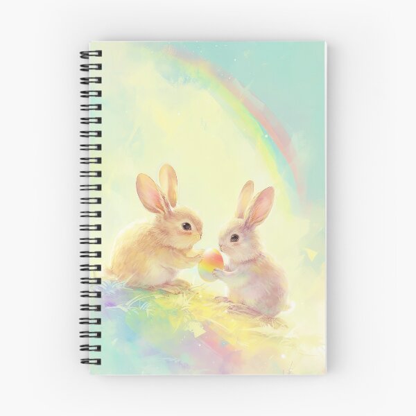 Item preview, Rainbow Bunny Delight designed and sold by cute-animals99.