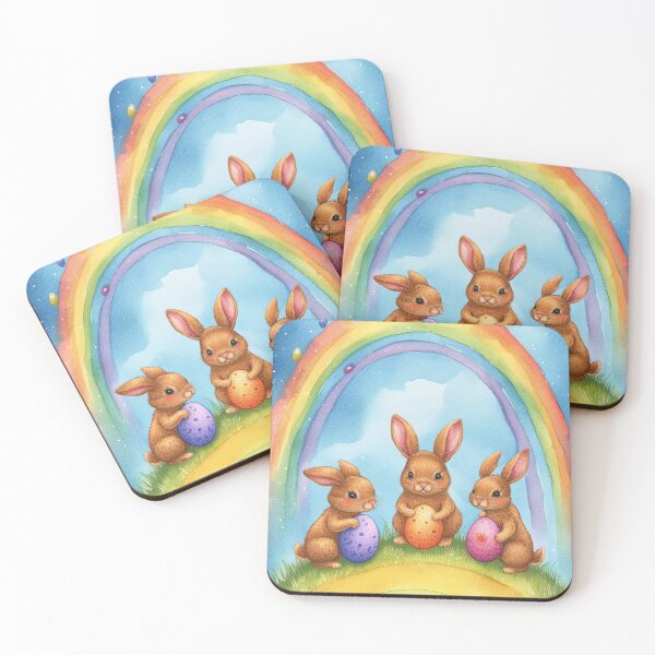 Item preview, Bunny Rainbow Adventure designed and sold by cute-animals99.