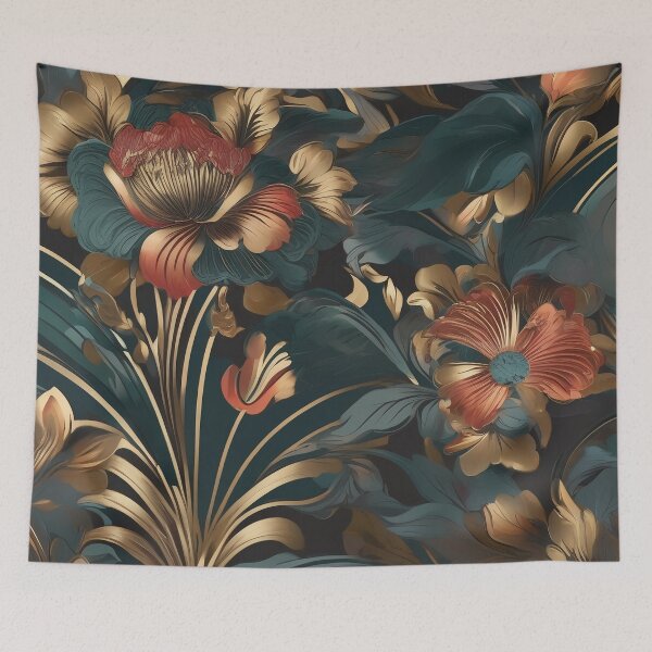 Item preview, Art Deco Flower Pattern designed and sold by Tamas Das.