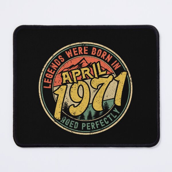 Item preview, Legends were born in APRIL 1971 - aged perfectly - awesome vintage birthday designed and sold by oudinmeissArt.