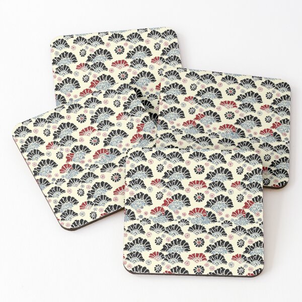 Item preview, Japanese Style Shang Dynasty Floral Pattern designed and sold by DreamBackDrops.