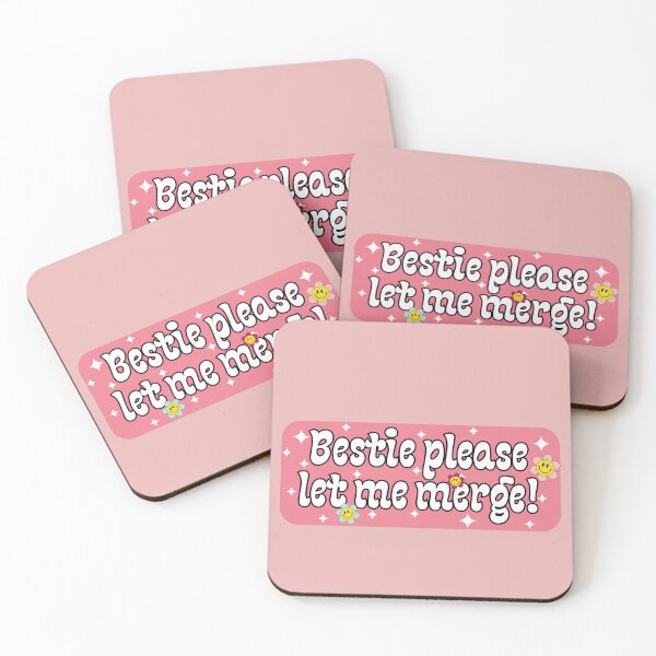 Item preview, Bestie Please Let Me Merge Funny Meme Bumper designed and sold by belladesign7.