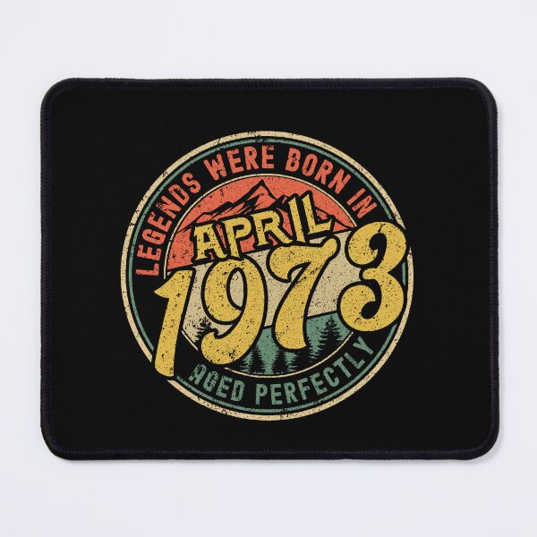 Item preview, Legends were born in APRIL 1973 - aged perfectly - awesome vintage birthday designed and sold by oudinmeissArt.