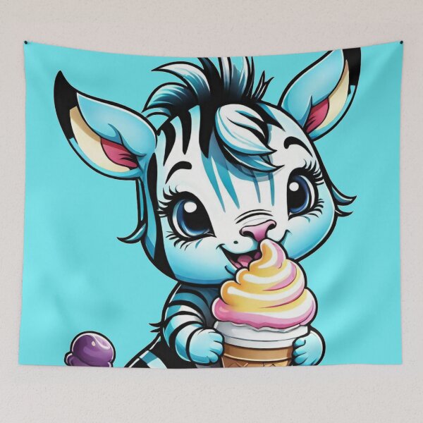 Item preview, baby ZEBRA holding Ice Cream designed and sold by Chantel Fourie.