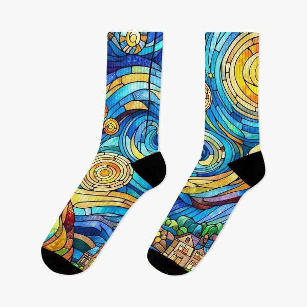 Item preview, Stained Glass Interpretation: The Starry Night 1 designed and sold by stevepmp.