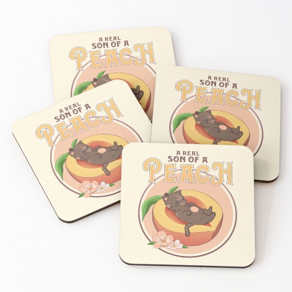 Item preview, Real Son of a Peach Cute Cat Fruit designed and sold by 84collective.