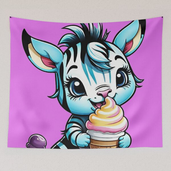 Item preview, baby ZEBRA holding Ice Cream designed and sold by Chantel Fourie.
