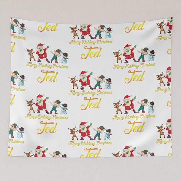 Item preview, Ted Name - Dabbing Santa Claus Elf Reindeer Snowman -  Merry Dabbing Christmas Ted   designed and sold by DavianDecker.
