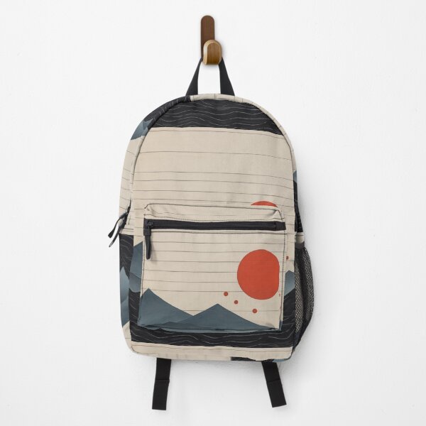 Item preview, Japanese woodblock  art style mountains designed and sold by filigreedigital.