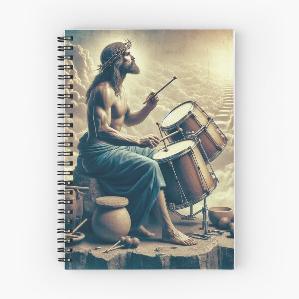 Item preview, "JESUS DRUMMER" : Cute Jesus Playing Drums designed and sold by Obinne.