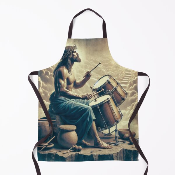 Item preview, "JESUS DRUMMER" : Cute Jesus Playing Drums designed and sold by Obinne.