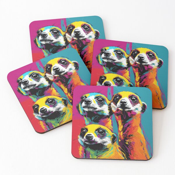 Item preview, Meerkats Pop Art 1 designed and sold by AstroRisq.
