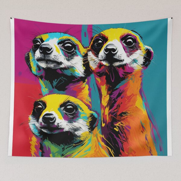 Item preview, Meerkats Pop Art 1 designed and sold by AstroRisq.