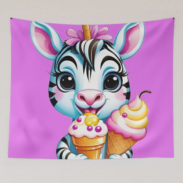Item preview, baby ZEBRA holding Ice Cream designed and sold by Chantel Fourie.