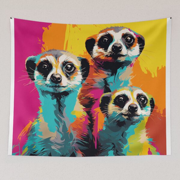 Item preview, Meerkats Pop Art 2 designed and sold by AstroRisq.