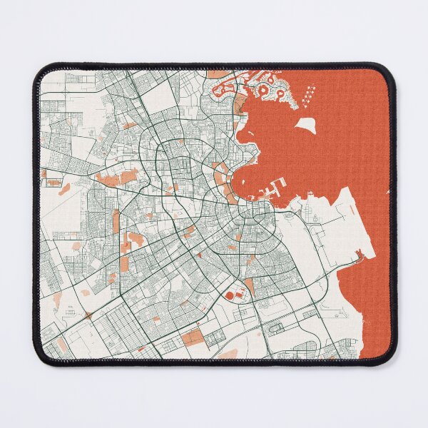 Item preview, Doha City Map of Qatar  - Bohemian designed and sold by deMAP.