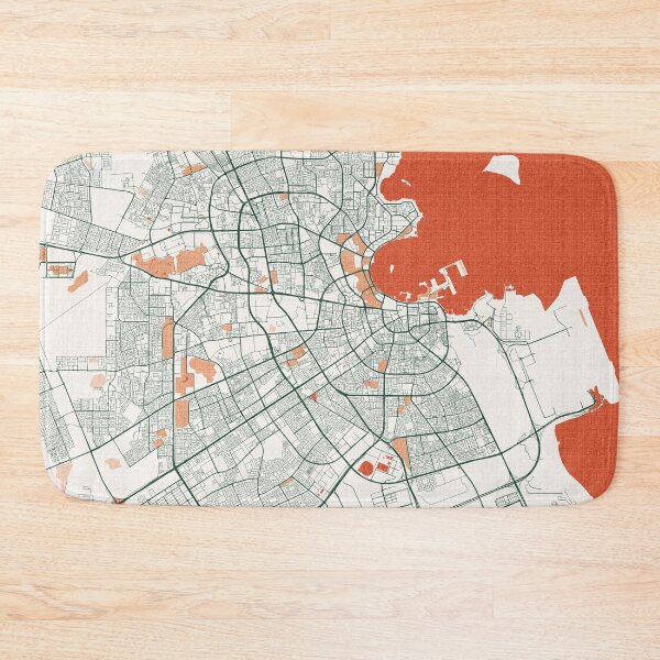 Item preview, Doha City Map of Qatar  - Bohemian designed and sold by deMAP.
