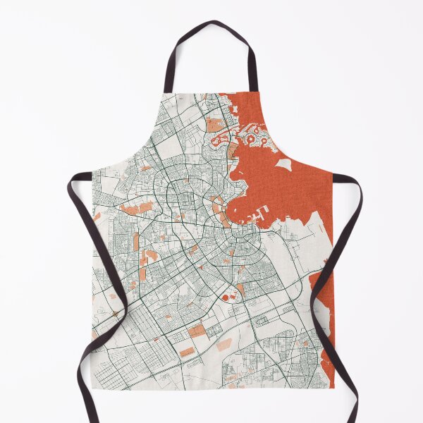 Item preview, Doha City Map of Qatar  - Bohemian designed and sold by deMAP.