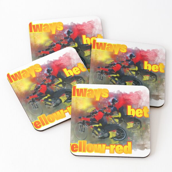 Item preview, Always bet on yellow-red designed and sold by SpeedwayArt.