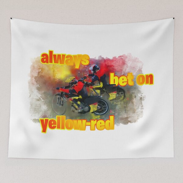 Item preview, Always bet on yellow-red designed and sold by SpeedwayArt.