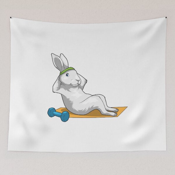 Item preview, Bunny Fitness Sit ups Sports designed and sold by Snabdesign84.
