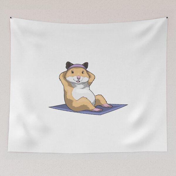 Item preview, Hamster Fitness Sit ups Sports designed and sold by Snabdesign84.