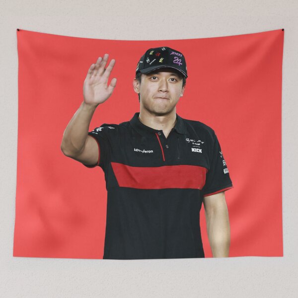 Item preview, Zhou Guanyu F1 Driver Waving Alfa F1 Team Valtteri Bottas stake f1 team designed and sold by FormulaGTee1.