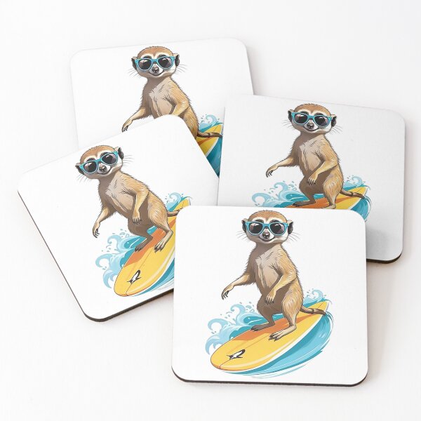 Item preview, Surfing Meerkat designed and sold by likbatonboot.