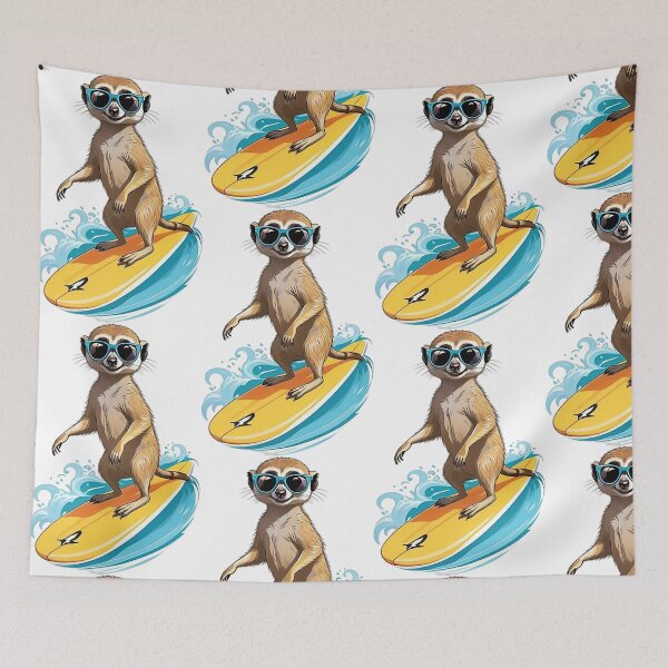 Item preview, Surfing Meerkat designed and sold by likbatonboot.