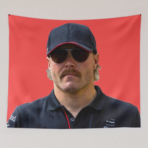 Item preview, Valtteri Bottas F1 Driver moustache Alfa F1 Team Zhou Guanyu Teammate Stake designed and sold by FormulaGTee1.