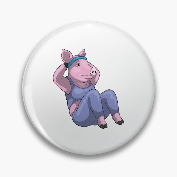 Item preview, Pig Fitness Sit ups Sports designed and sold by Snabdesign84.