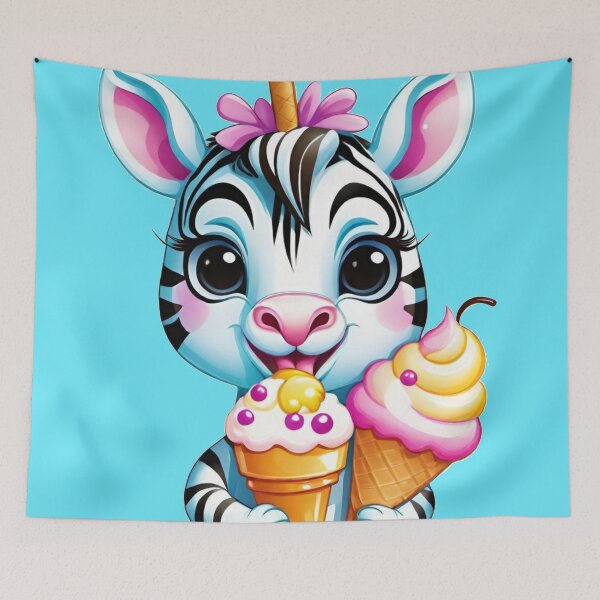 Item preview, baby ZEBRA holding Ice cream designed and sold by Chantel Fourie.